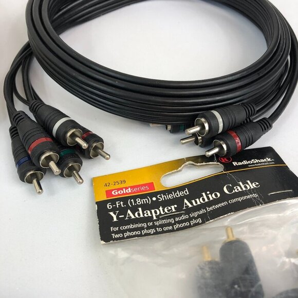 Monster Python and Radio Shack Lot Of 6 Video Audio Cables - Picture 6 of 6